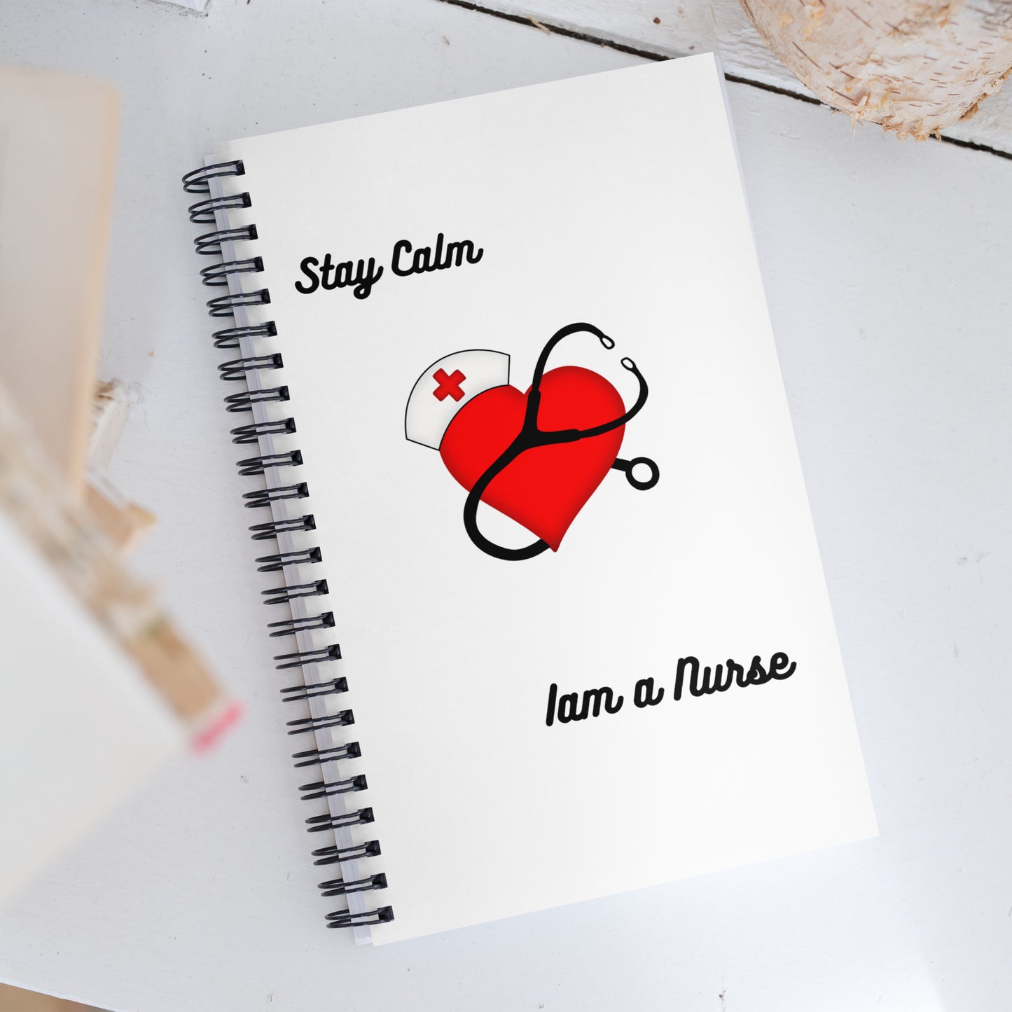 stay calm Nurse Spiral notebook